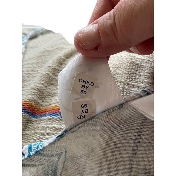 Goa Beachwear By Japna Swing Swim Cover Blue Size L Boho Beach Coastal Vacation - Picture 5 of 12